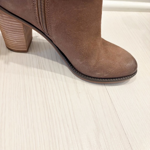 Franco Sarto Womens Edaline Mushroom Leather Strapped‎ Ankle Heel Boot Size 7 - Picture 9 of 13